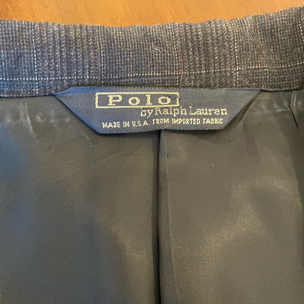 Ralph Lauren Charcoal Windowpane Suit - Picture 3 of 6